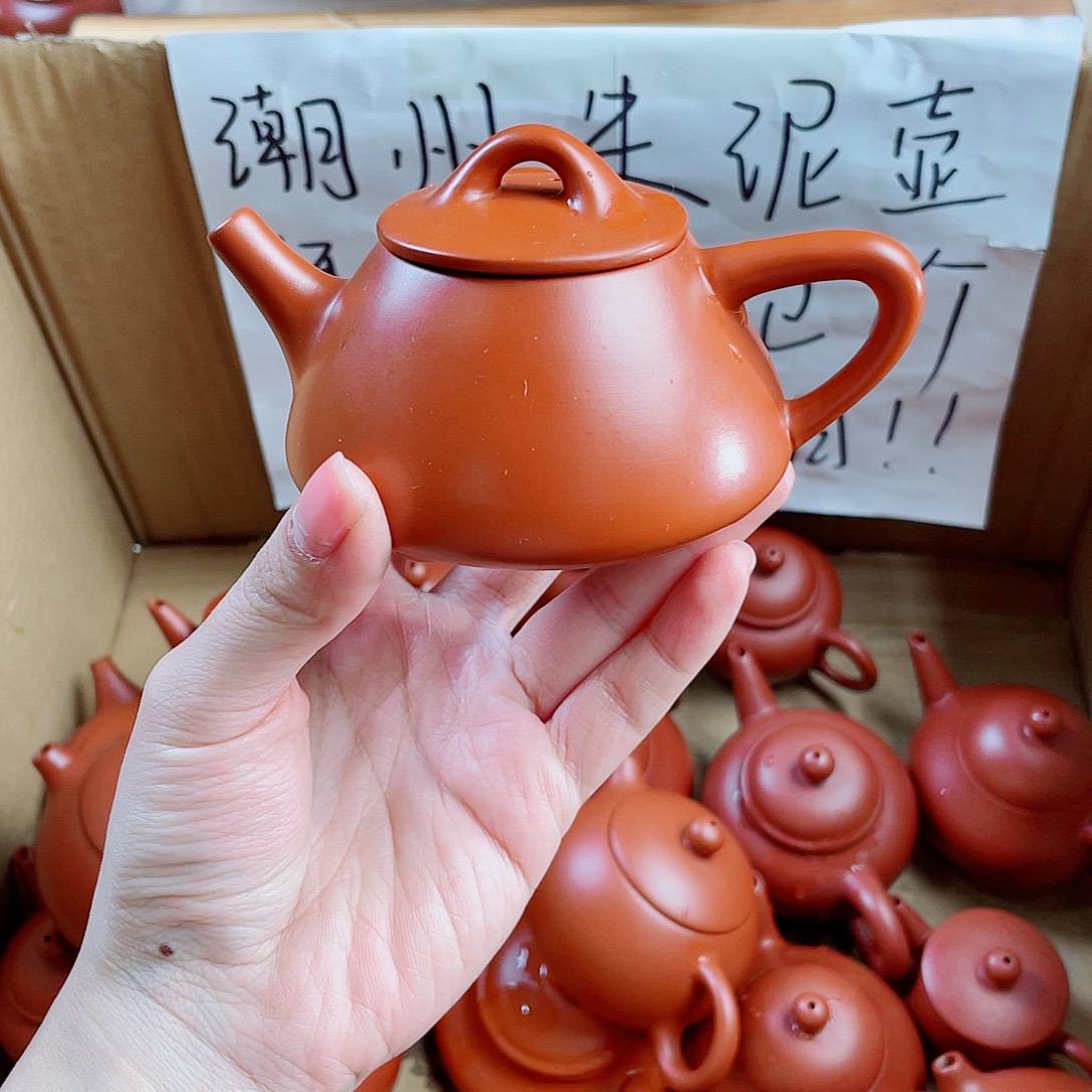 潮州朱泥壶石瓢壶160