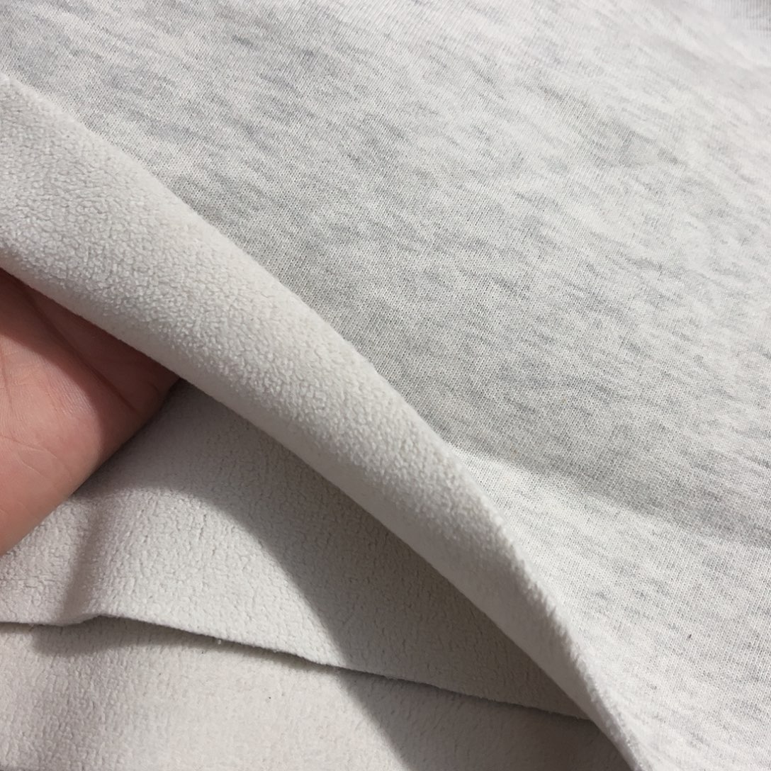 白花灰色奥利绒1.8×2米长带螺纹