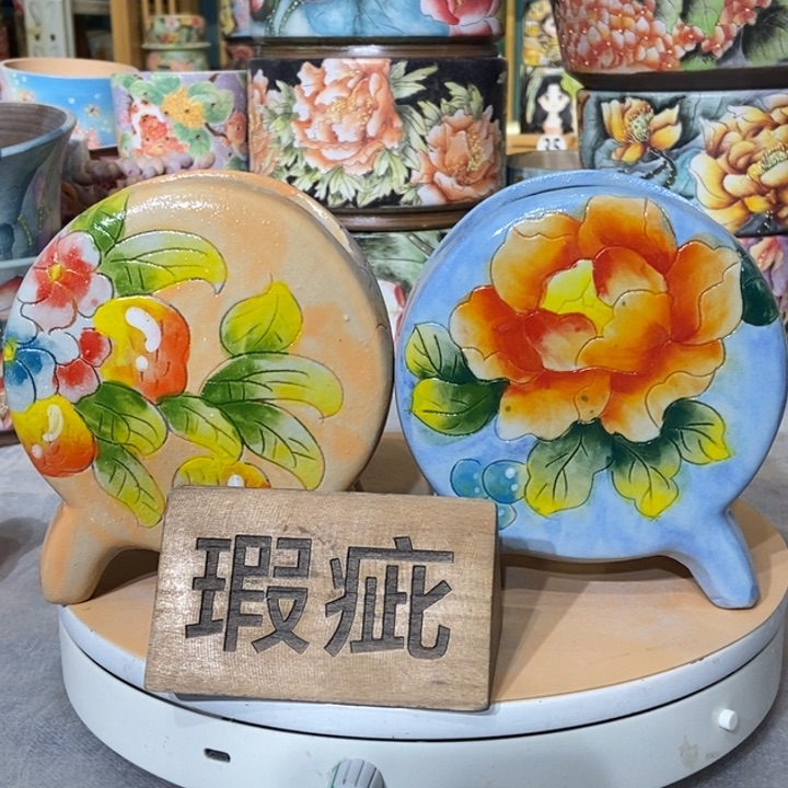 红陶景德镇艺术手绘作品