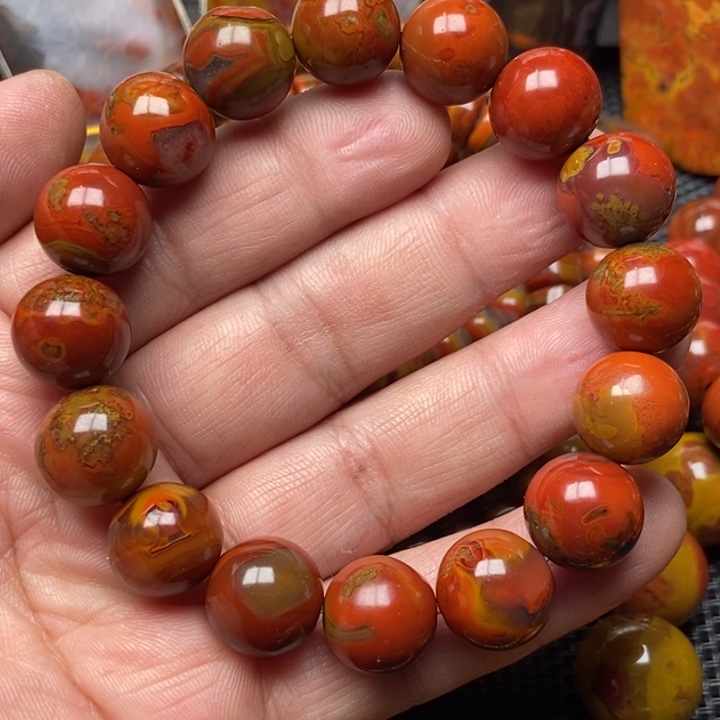 玛瑙/玉髓手串未镶嵌战**9