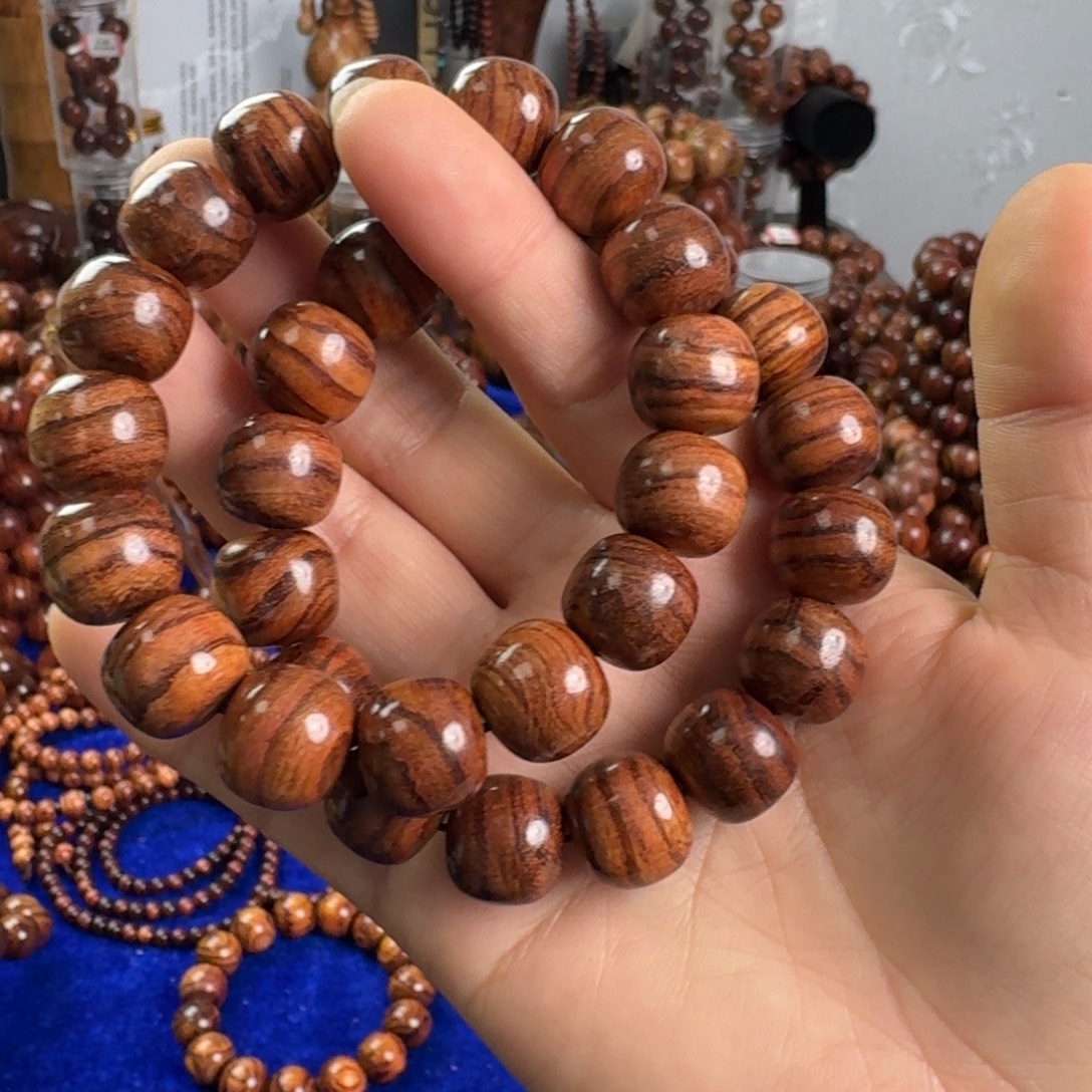 黄花梨/降香黄檀手串/手链1314海南黄花梨大黑线手串26.6