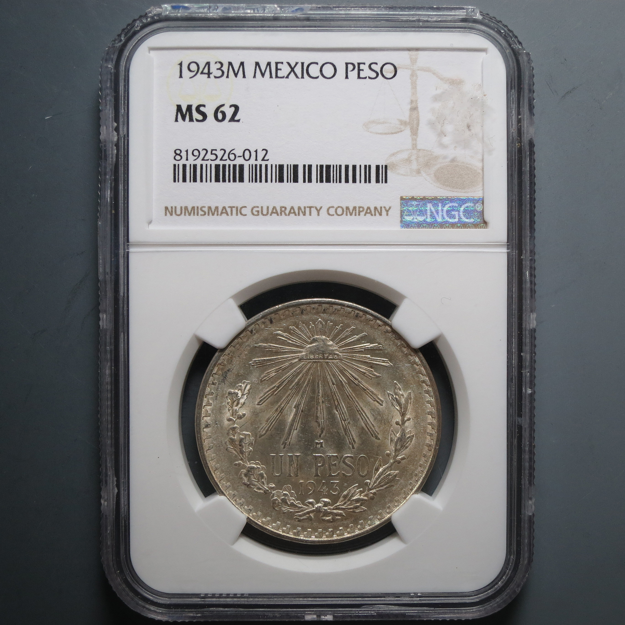 NGC MS62 墨西哥鹰洋 526-012