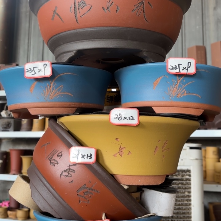 花盆紫砂100-6。         