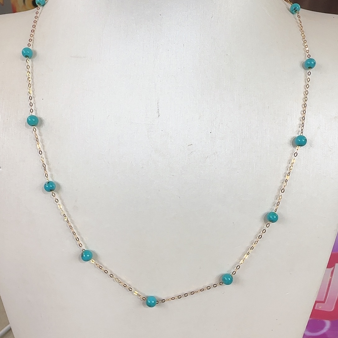 绿松石18K金镶嵌珠宝奇石