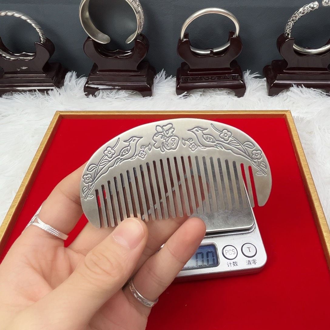 足银足银手工999梳子