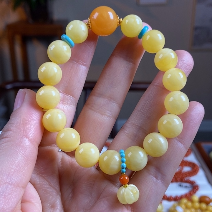 琥珀手链未镶嵌蜜蜡手串11