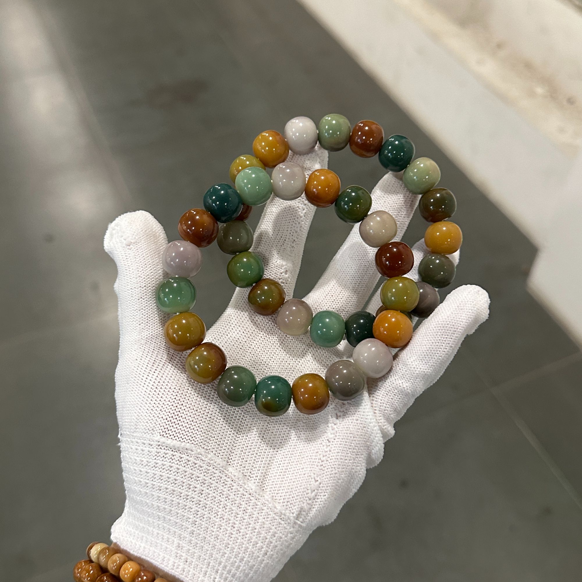 新菩提根机抛 14 苹果珠 美兰迪 （孔道一般，有色差）660