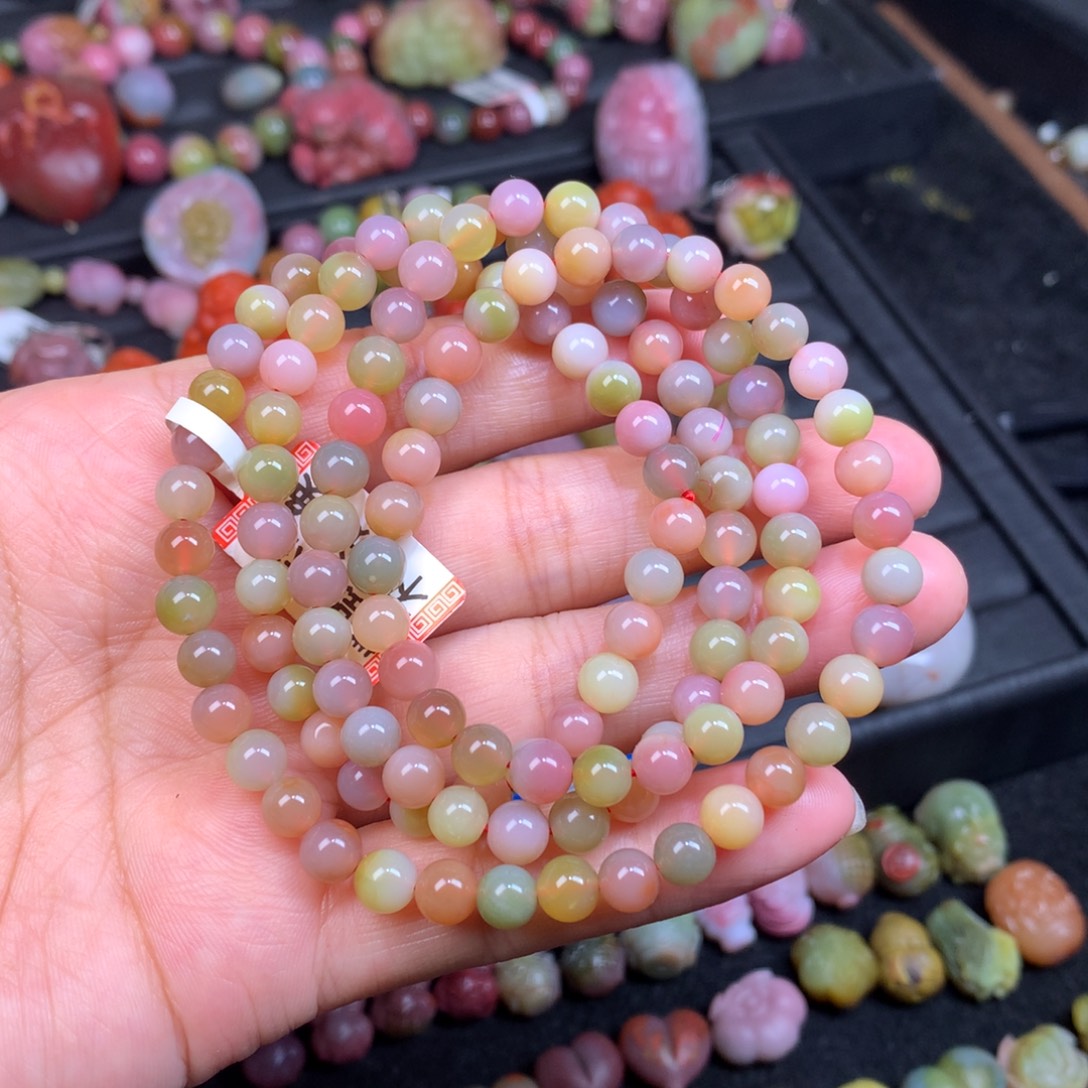 玛瑙/玉髓未镶嵌手链