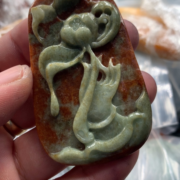 翡翠未镶嵌颈饰保真天然a货翡翠