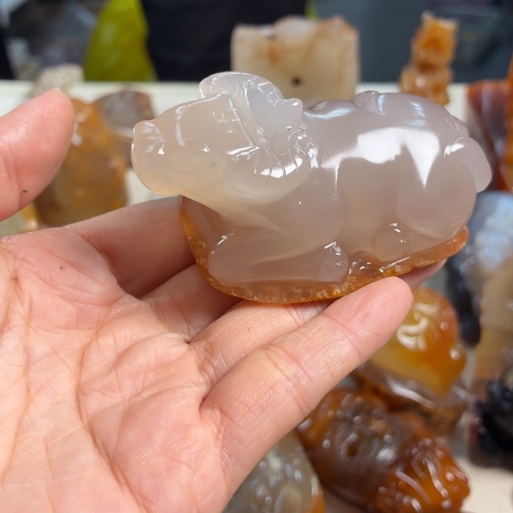 玛瑙/玉髓未镶嵌吊坠(不含链)