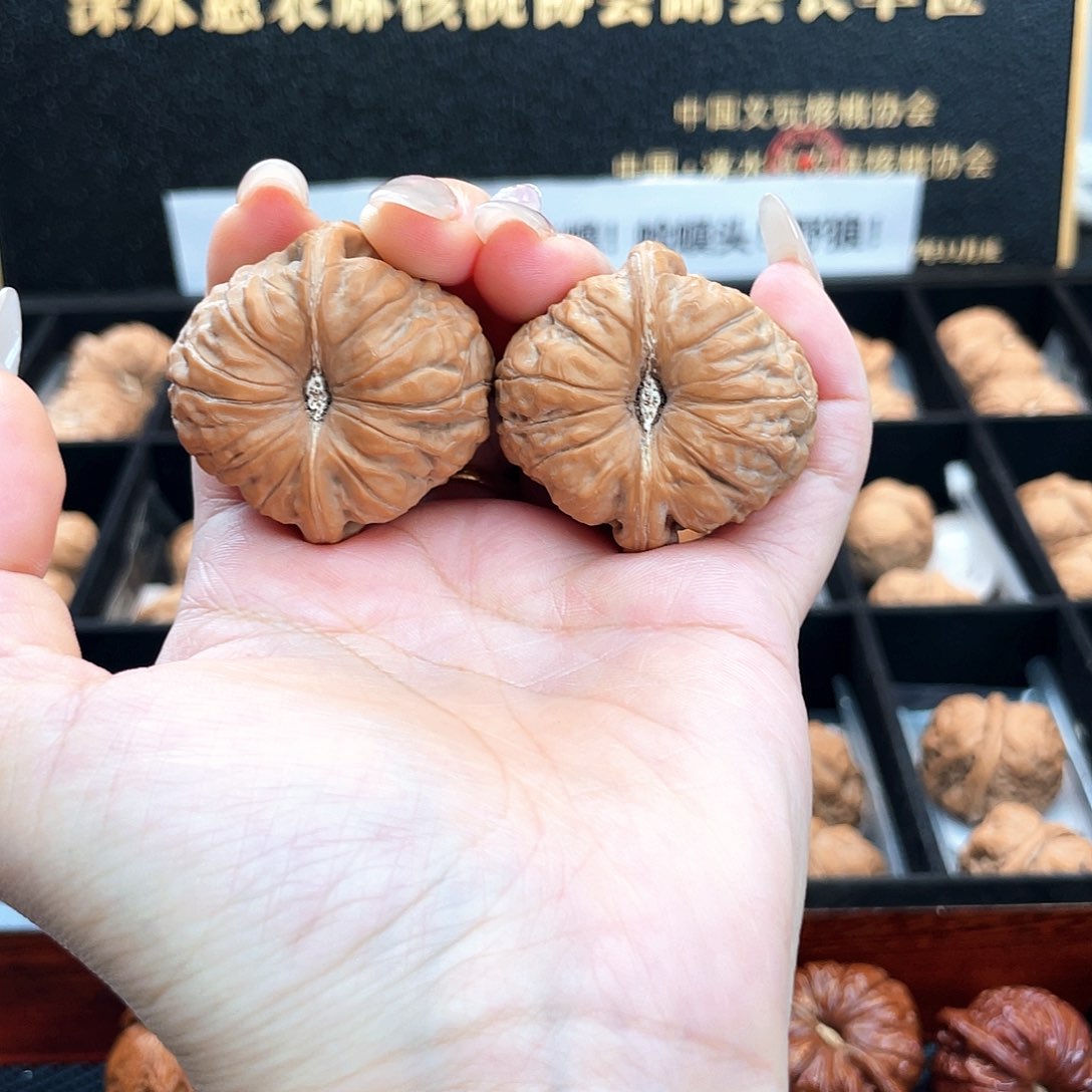 把件文玩核桃奶**爹39南瓜全品正圆边肚同尺近正39S6