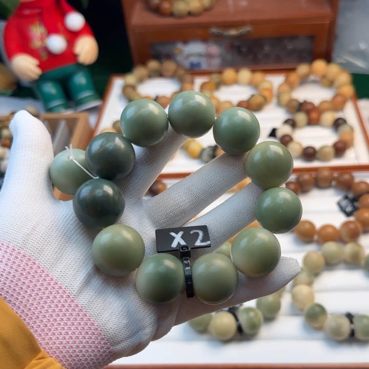 菩提根/象牙果手串卡23圆珠干磨瑕疵2