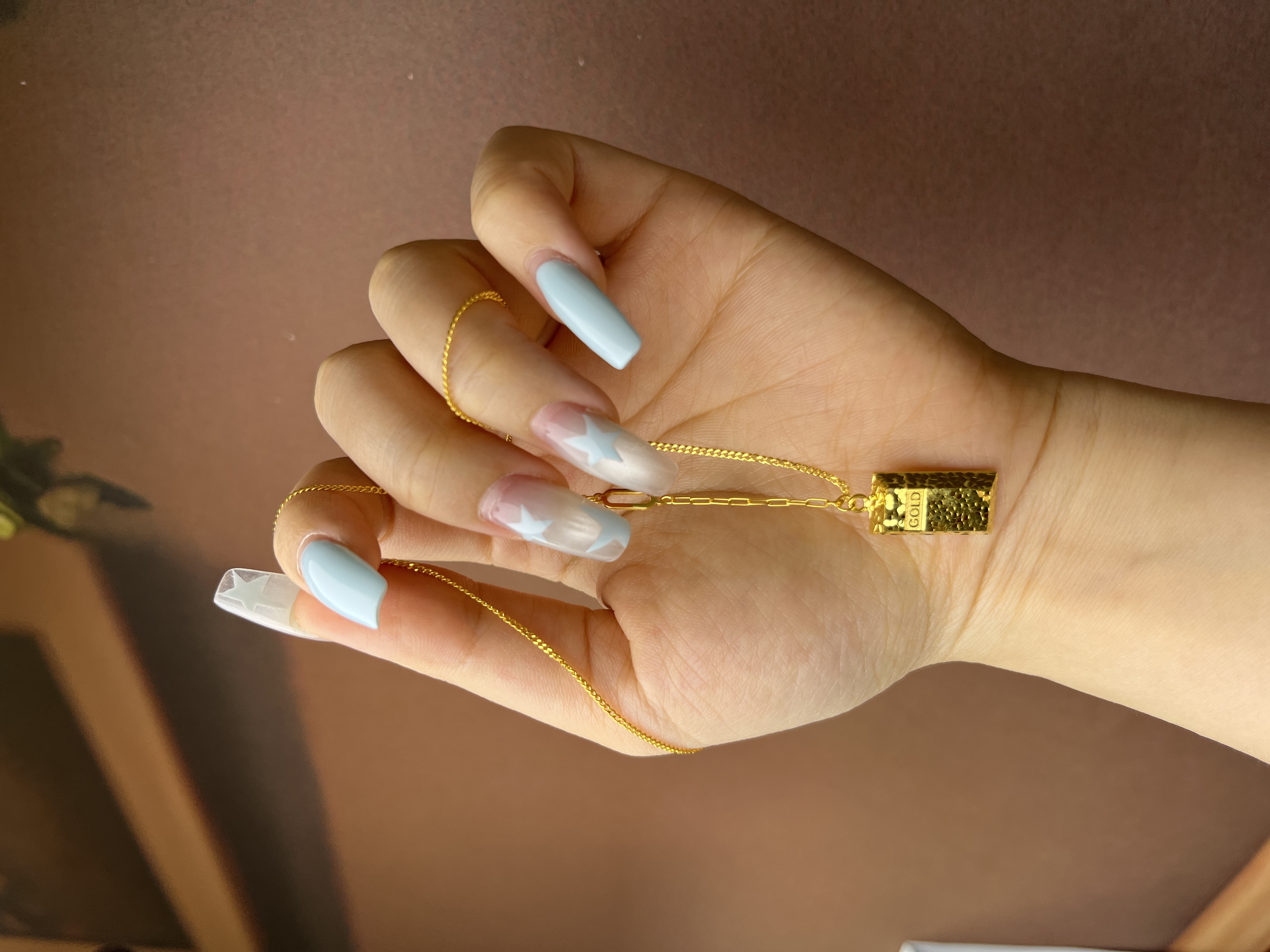 《张瑞福珠宝》足金碎冰冰金砖套链7.02g/网红爆款/时尚套链