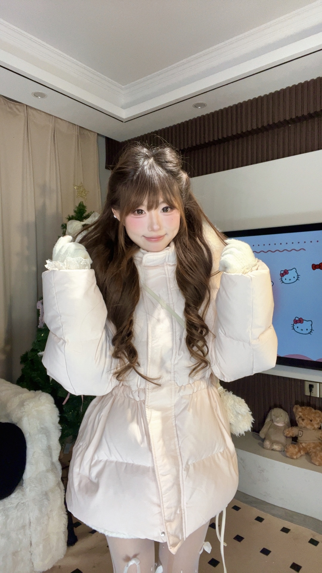 一件过冬2.0！可溯源新国标90绒保暖可收腰中长款轻奢毛领羽绒服