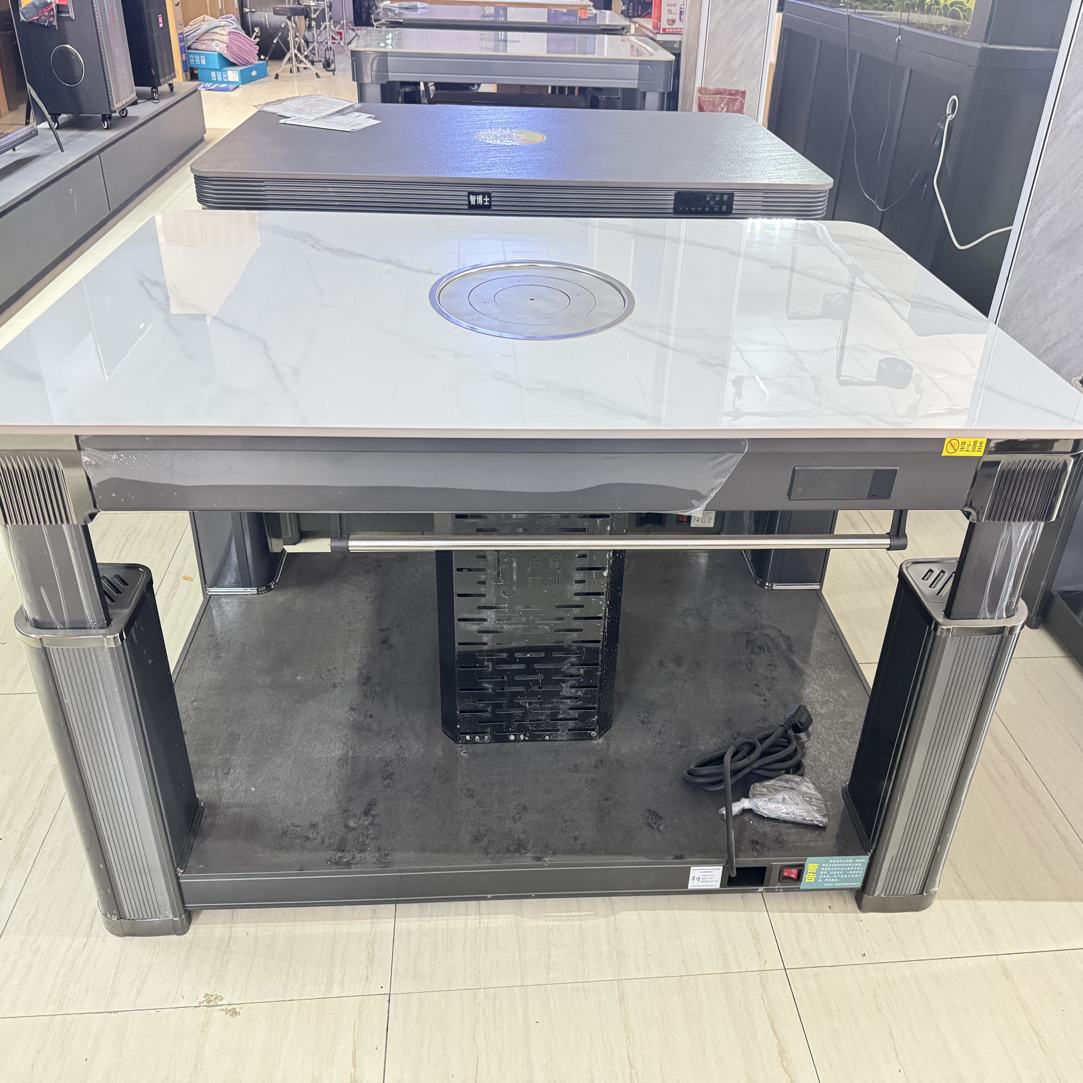 取暖电炉方桌不用套子，和碳炉一个效果，家用方桌简约餐桌