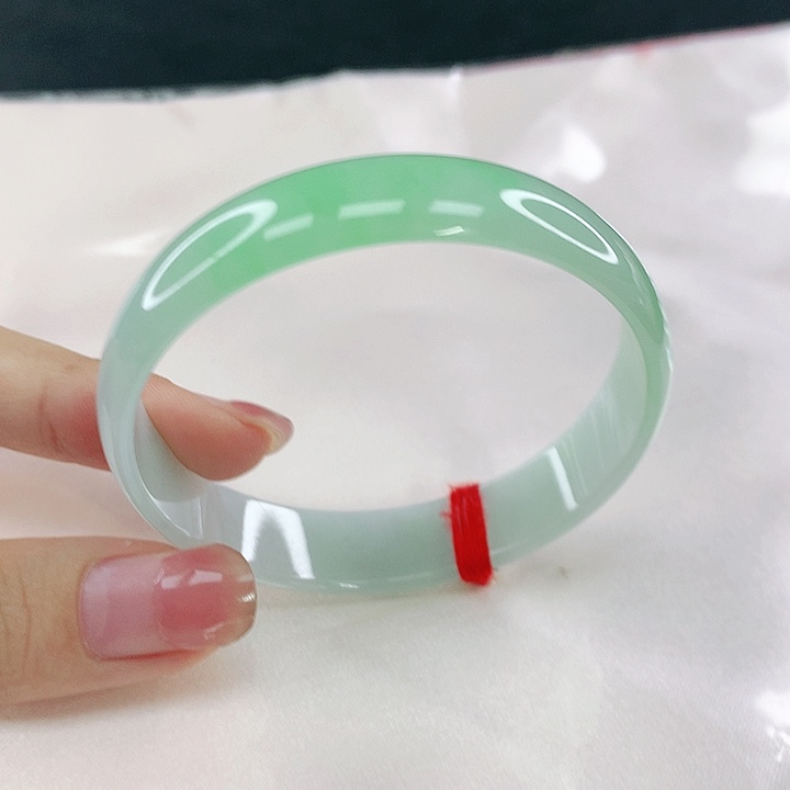 翡翠未镶嵌手镯圈53，12034