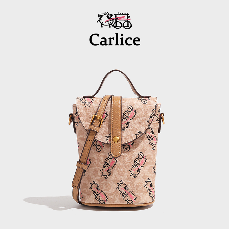 涂鸦马车carlice香港轻奢斜挎包时尚百搭手机单肩包经典小包包