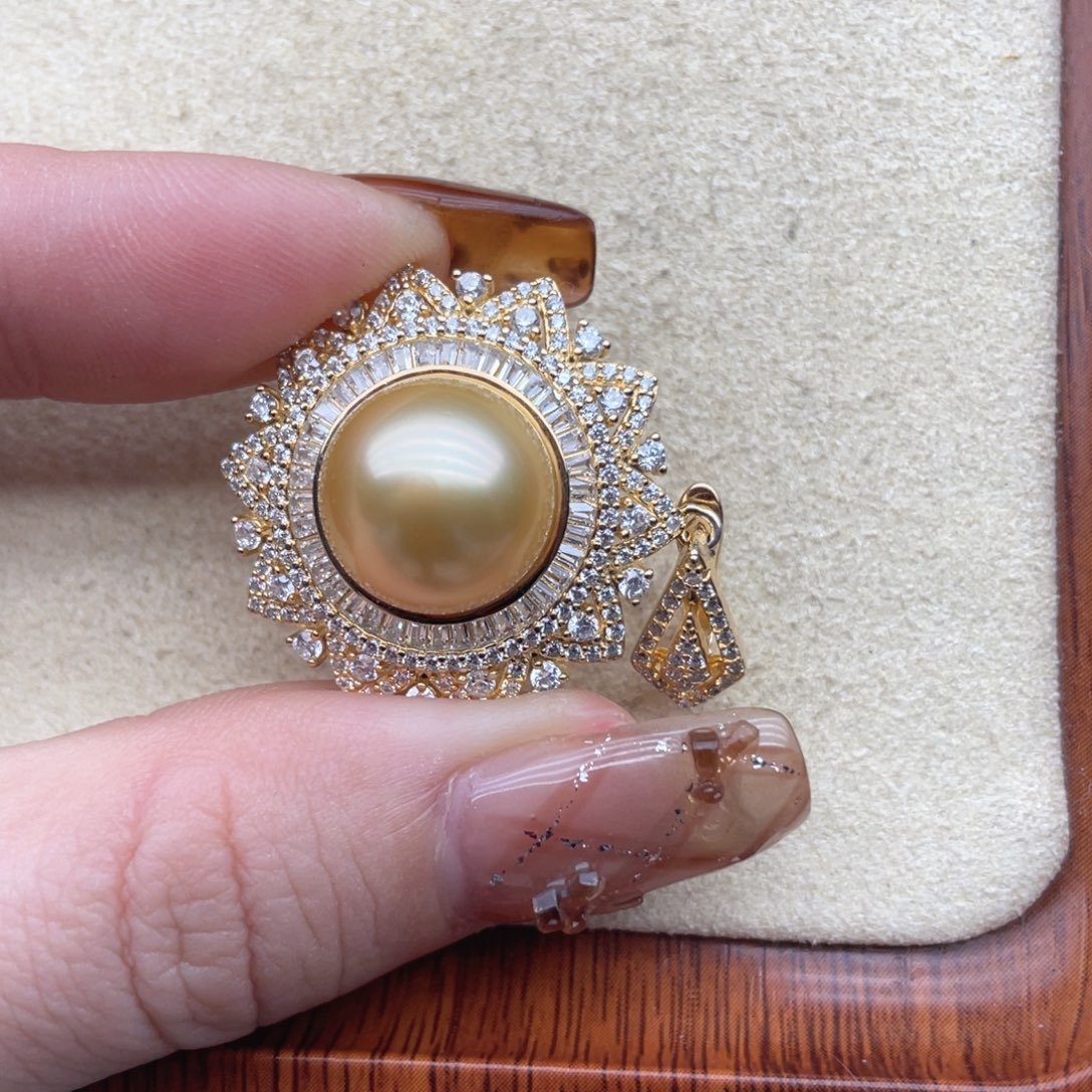 海水珍珠颈饰银S925镶嵌R80