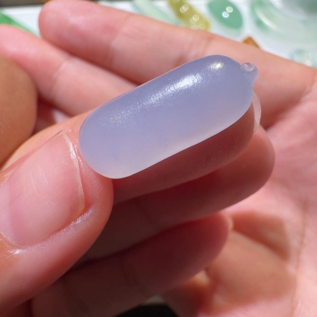 定制翡翠未镶嵌冰紫福瓜