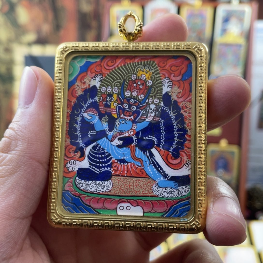吊坠【年底大促】大威德唐卡
