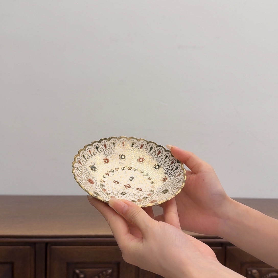 印度舶来品法郎金碗微瑕