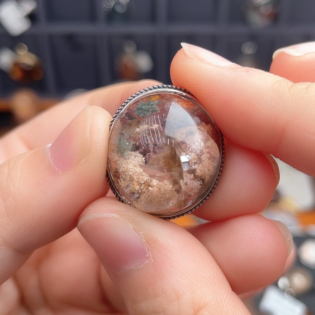 水晶颈饰银S925镶嵌111111