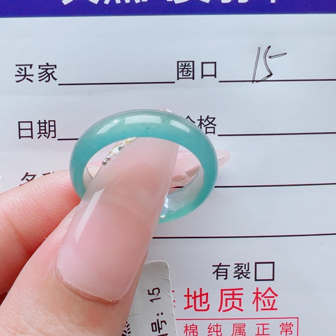 翡翠未镶嵌戒指戒圈