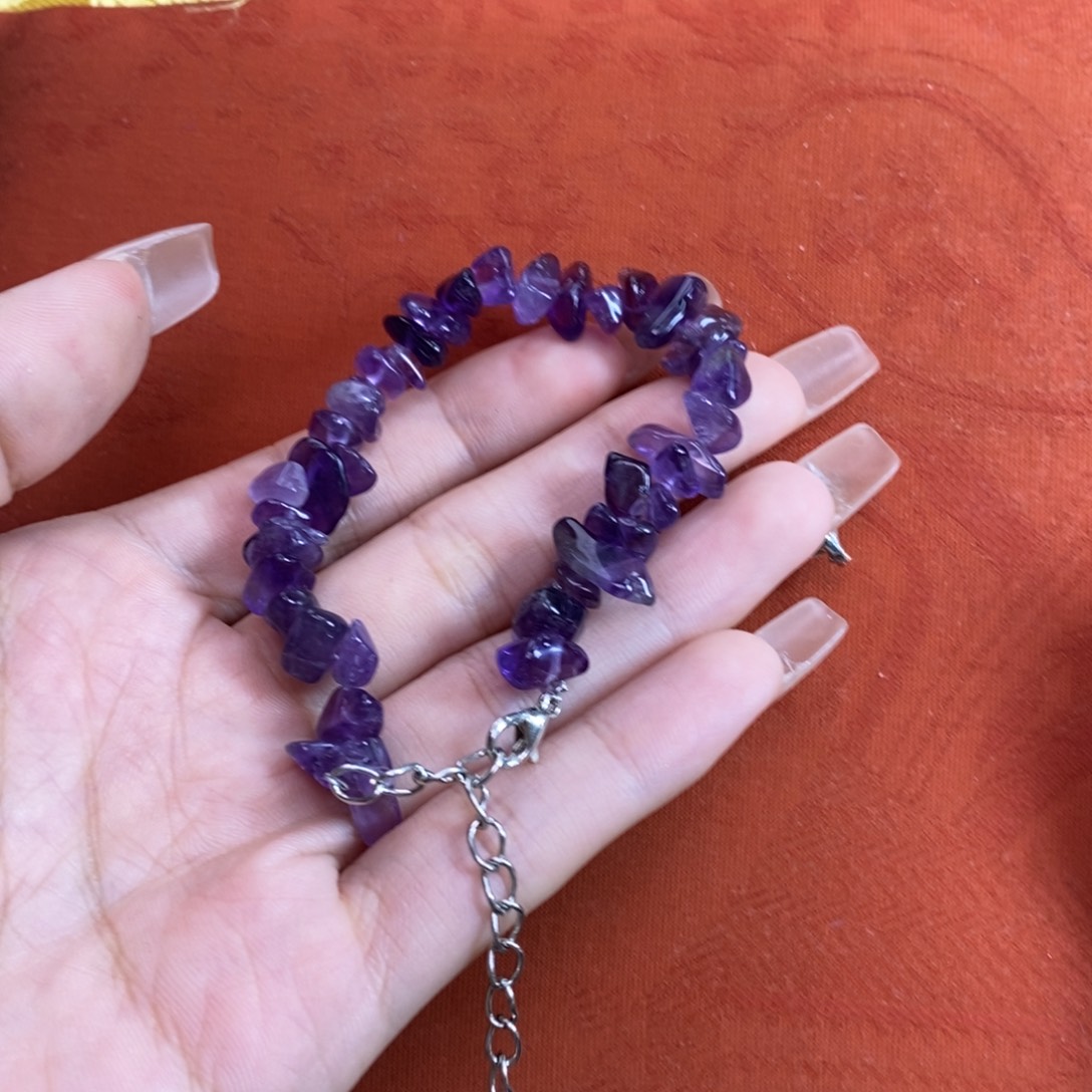 未镶嵌紫晶珠宝半成品