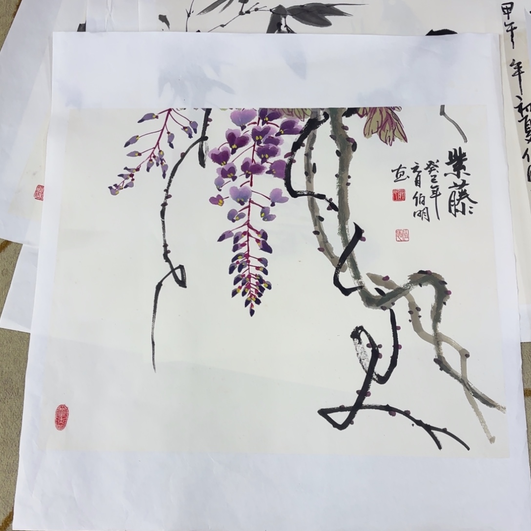 国画国画老师作品刘
