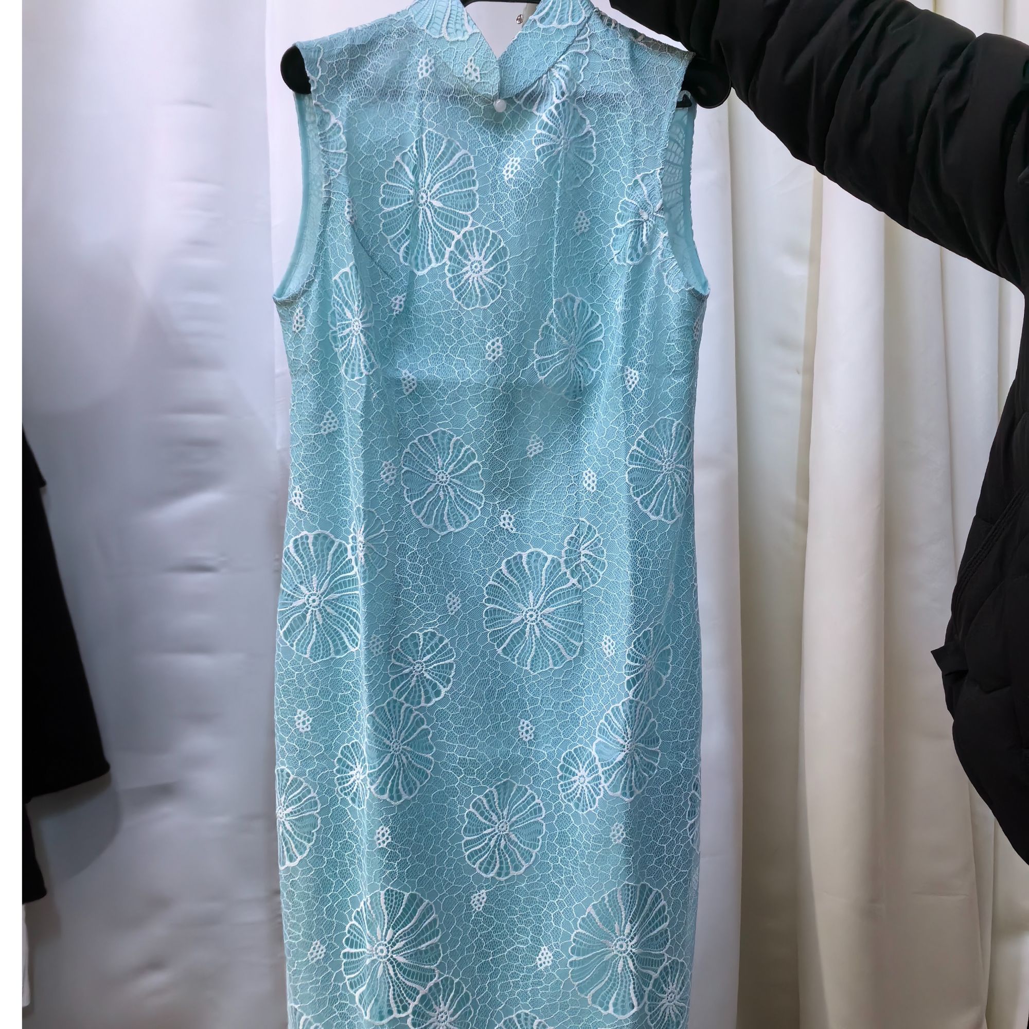 凤禧2025春夏新款蕾丝无袖气质日常旗袍