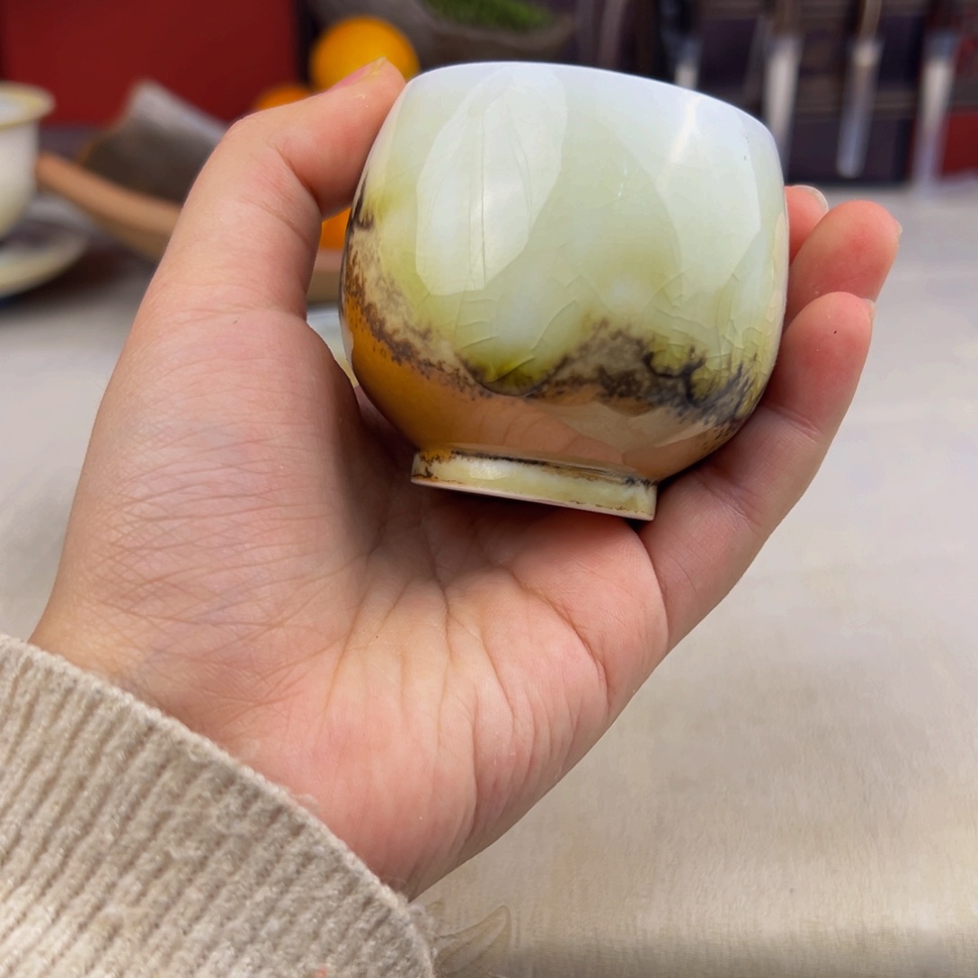 杯子纯手工柴烧主人杯