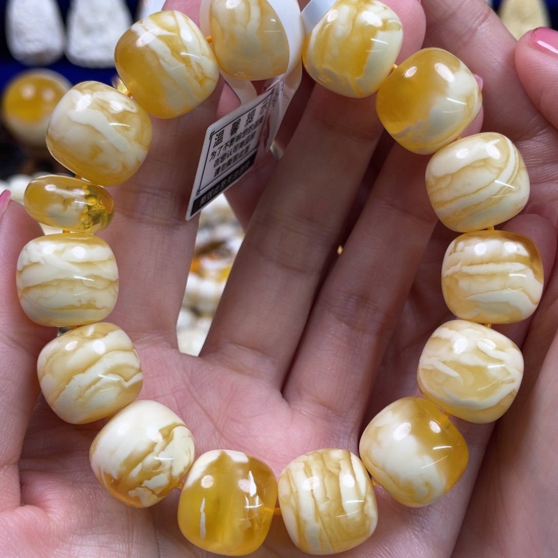 蜜蜡裸石未镶嵌琥珀蜜蜡