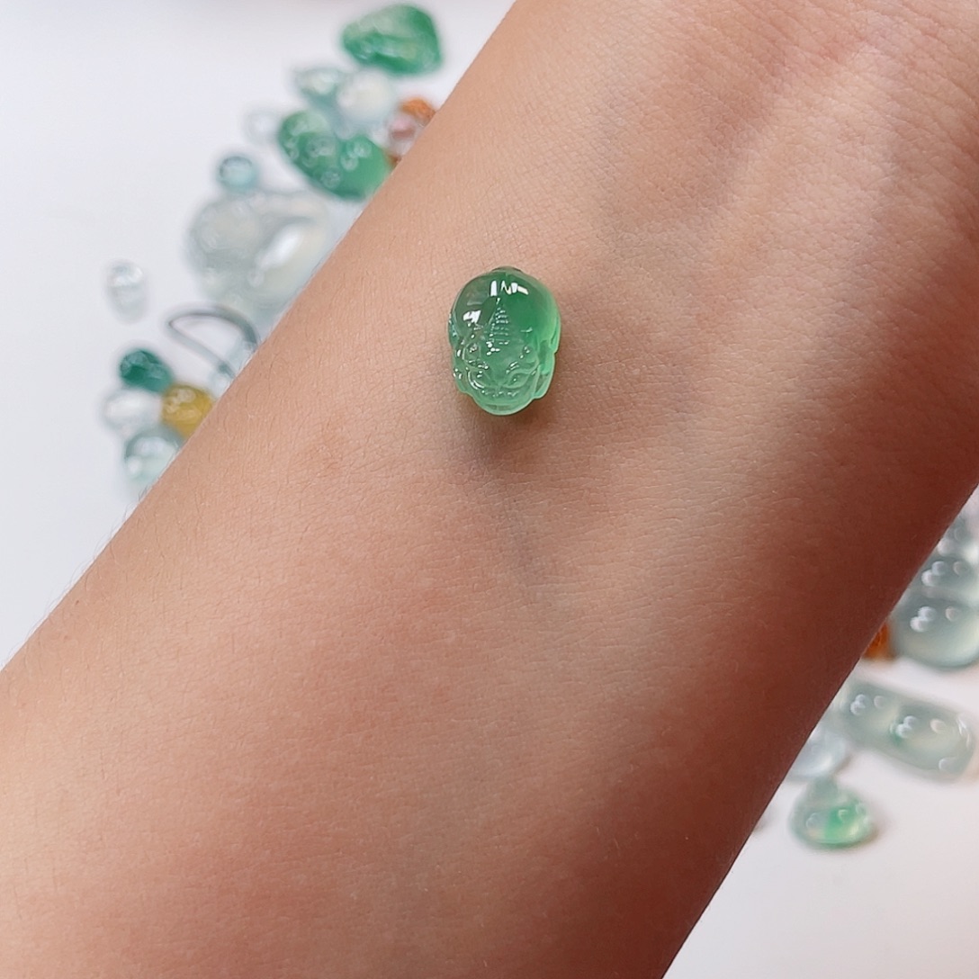 翡翠裸石纯天然A货缅甸翡翠