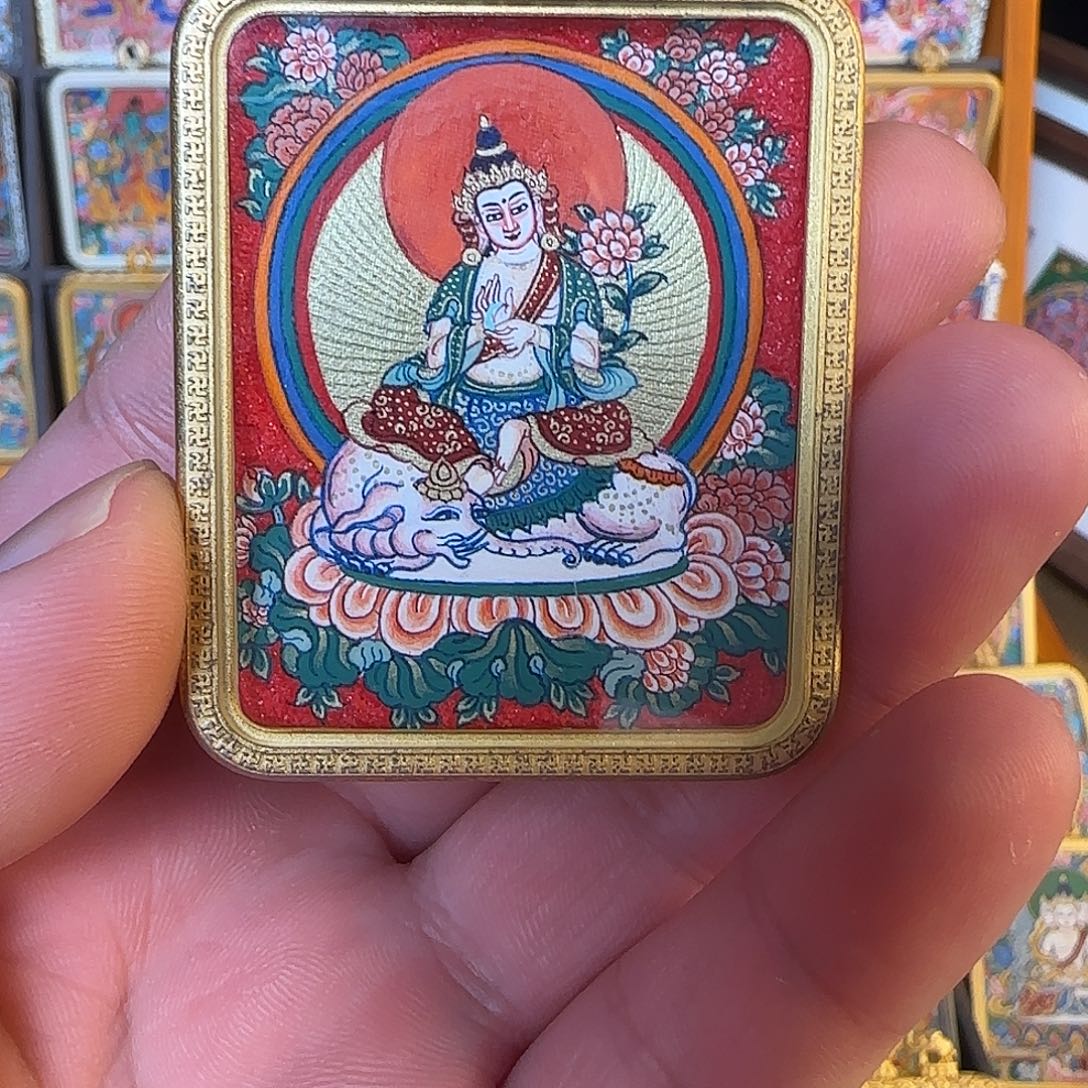 吊坠普贤热贡唐卡！清货！
