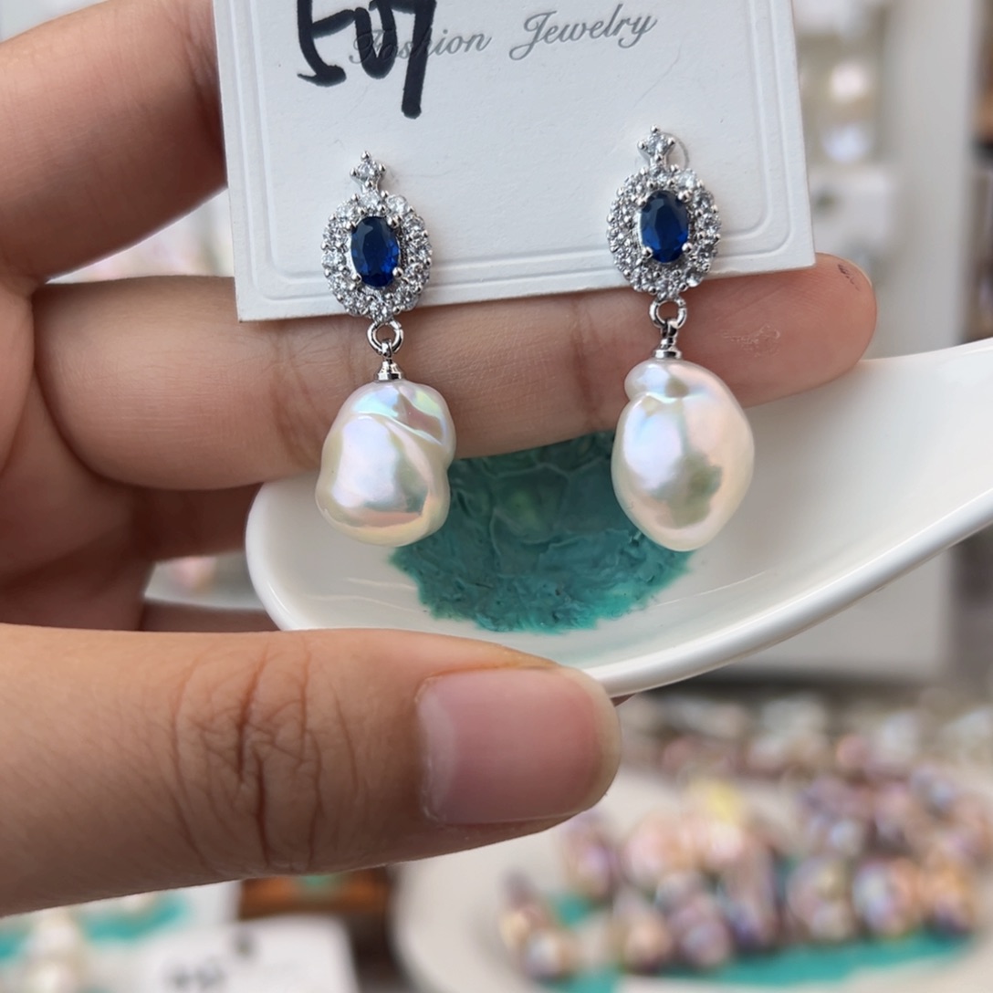 淡水珍珠耳饰未镶嵌