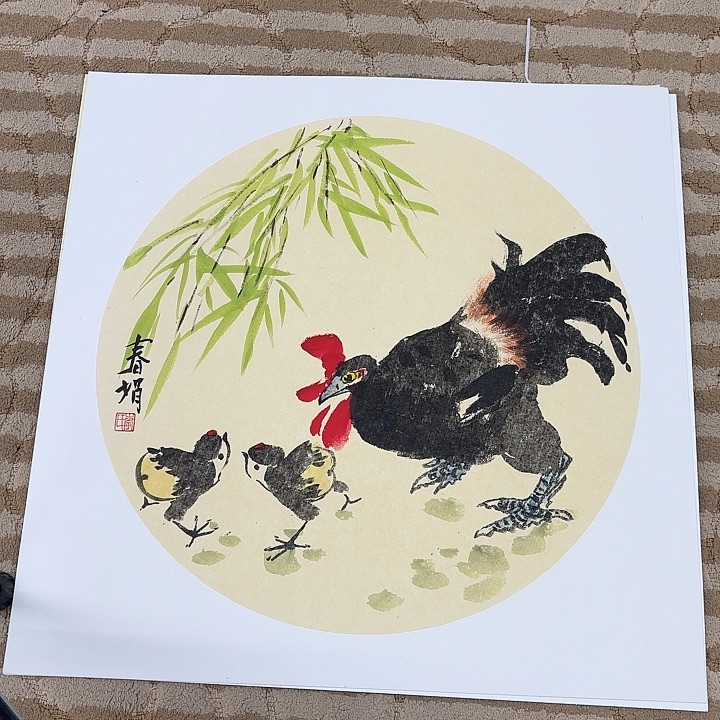 国画花鸟等多种鸟类的栖息50.50