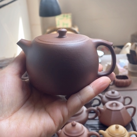 紫砂茶壶白*原矿底槽清#兰容量180c c