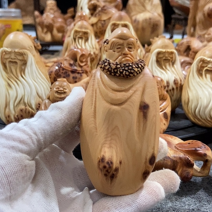 柏木（崖柏）留疤达摩