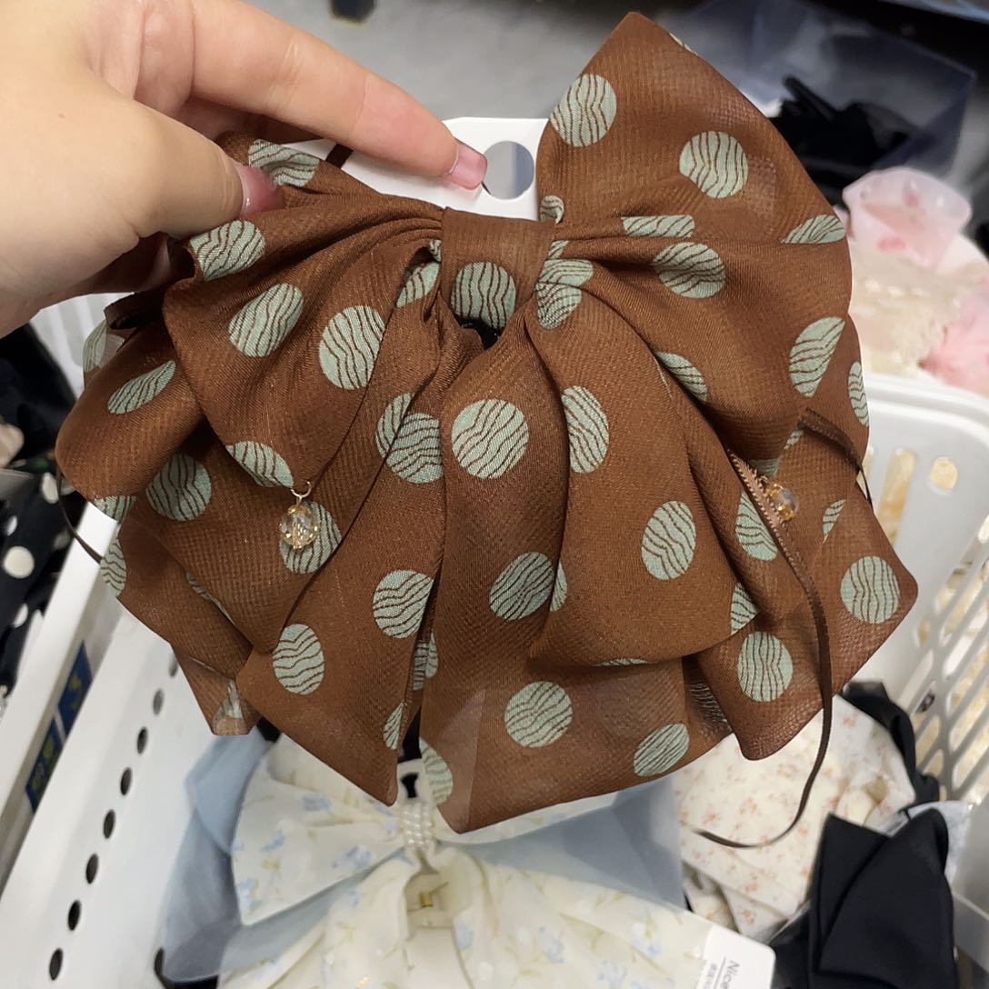 非金属亚克力咖色马尾夹