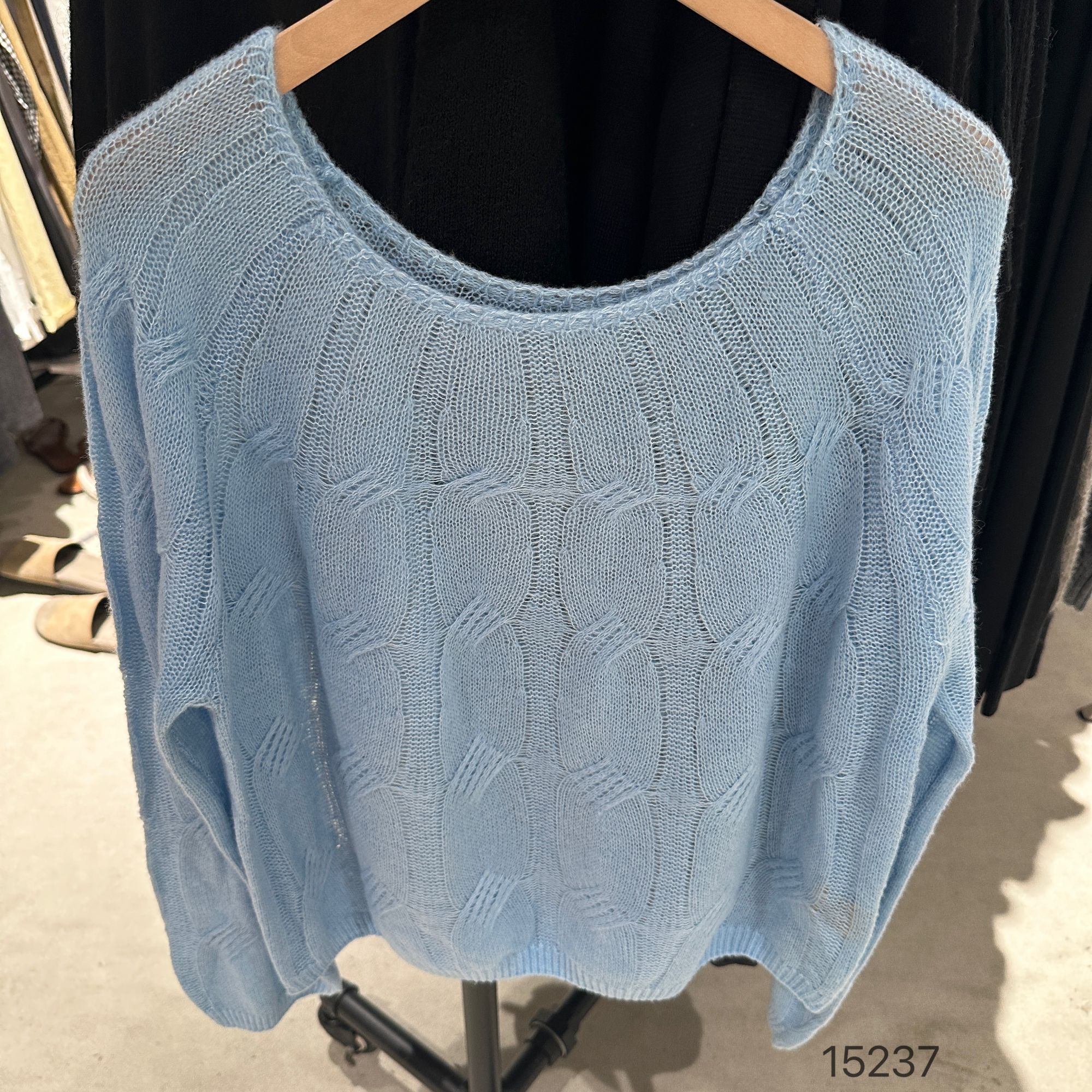 15237（部分无水洗唛，介意慎拍）WANGDAN新款圆领套头针织长袖