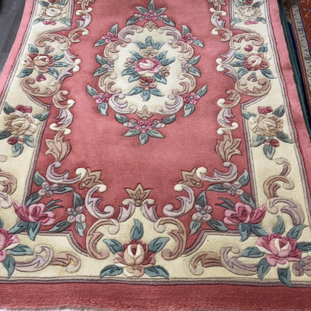 用***0羊毛92×155纯手工羊毛加厚地毯瑕疵