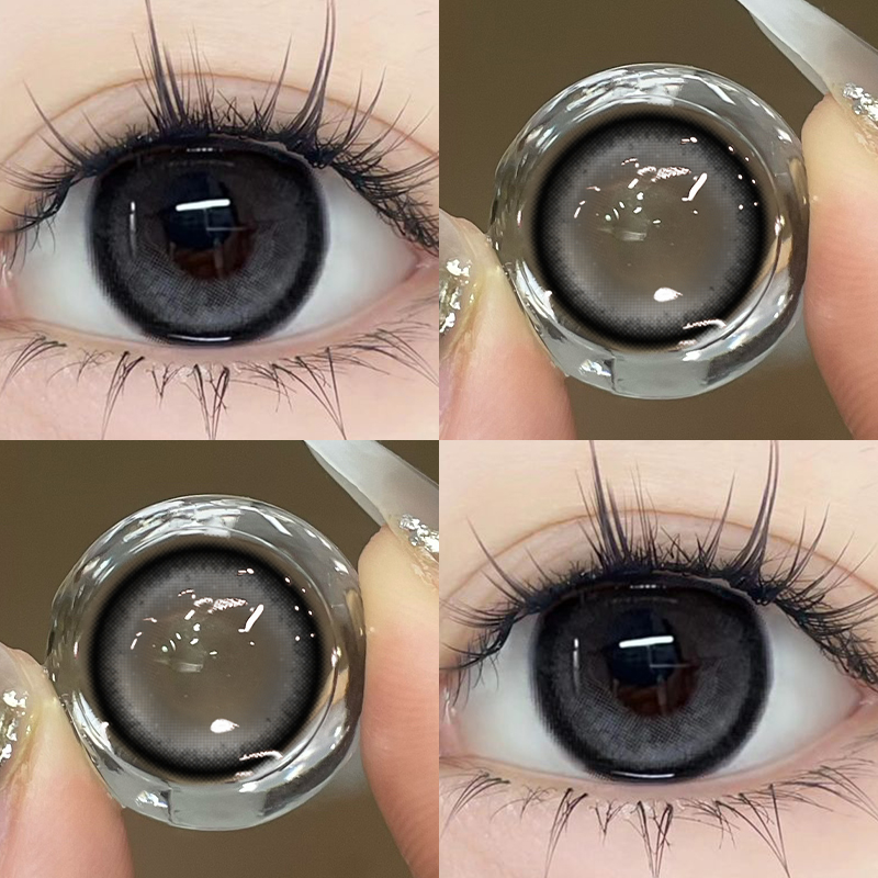OVOLOOK半年抛孤独患者日常灰色美瞳小直径学生舒适隐形眼镜G2