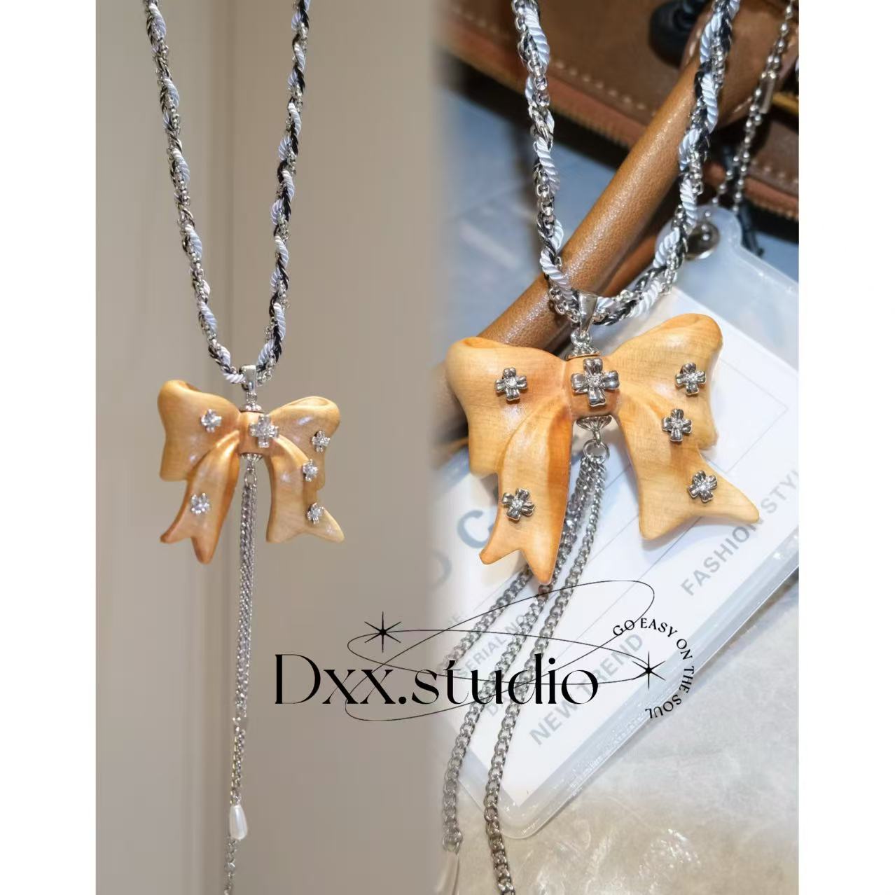 铜合金锆石项链 小众设计百搭ins项链51502