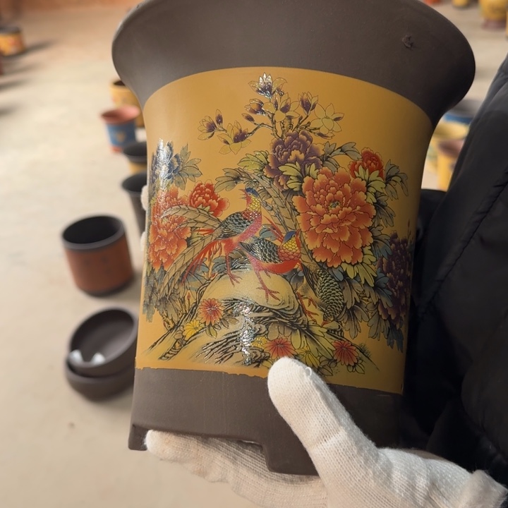 紫砂花盆紫砂花盆23^25