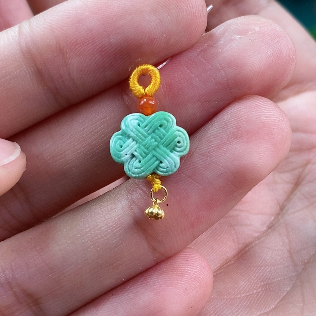 绿松石珠宝奇石18K金镶嵌