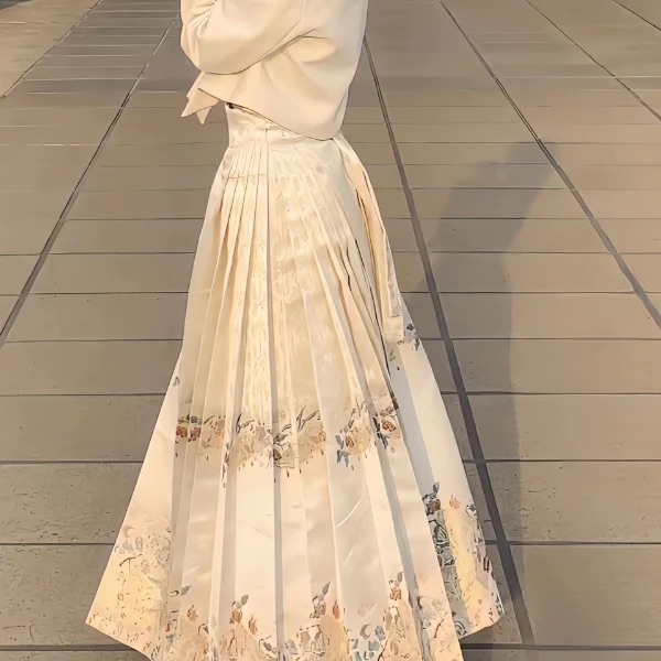 【3号链接】2025新款织金织银妆花明制马面裙显瘦气质时尚洋气长款