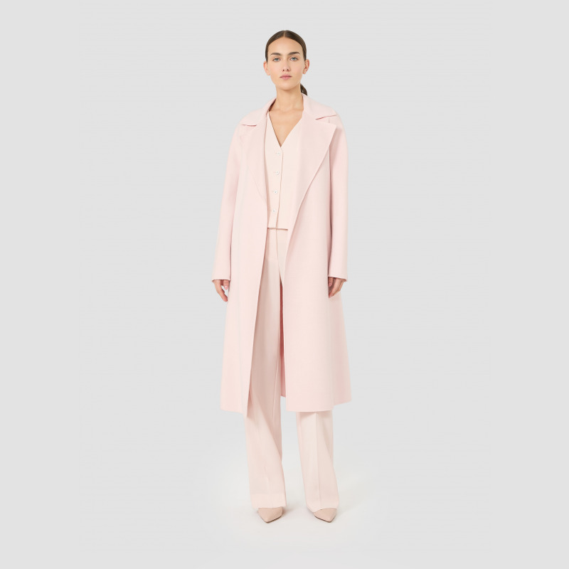 MaxMara 2026早春新品女装绵羊毛混纺裹身大衣外套6011016106