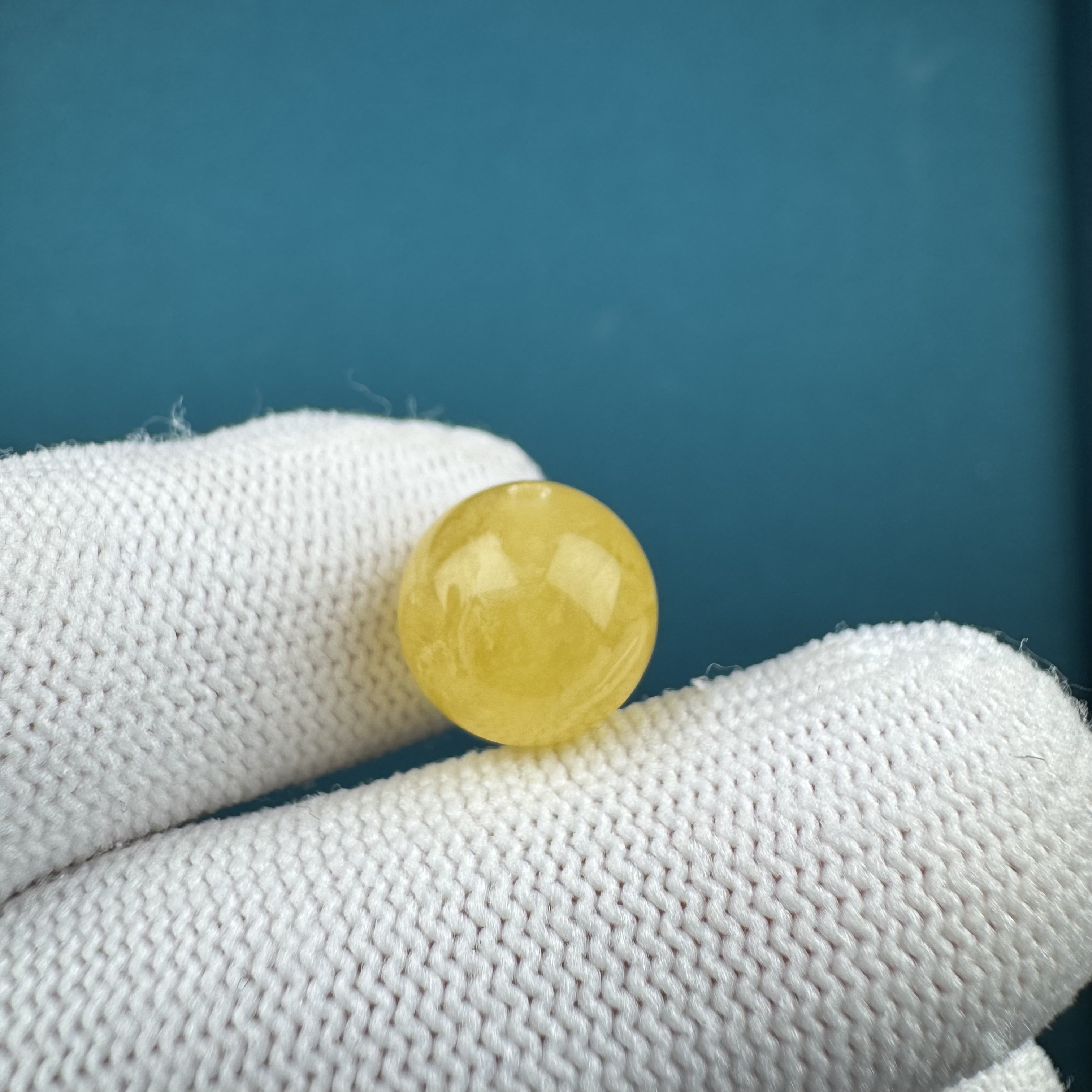 D4289[瑕疵]天然蜜蜡 圆珠11.7mm支持复检假一罚十