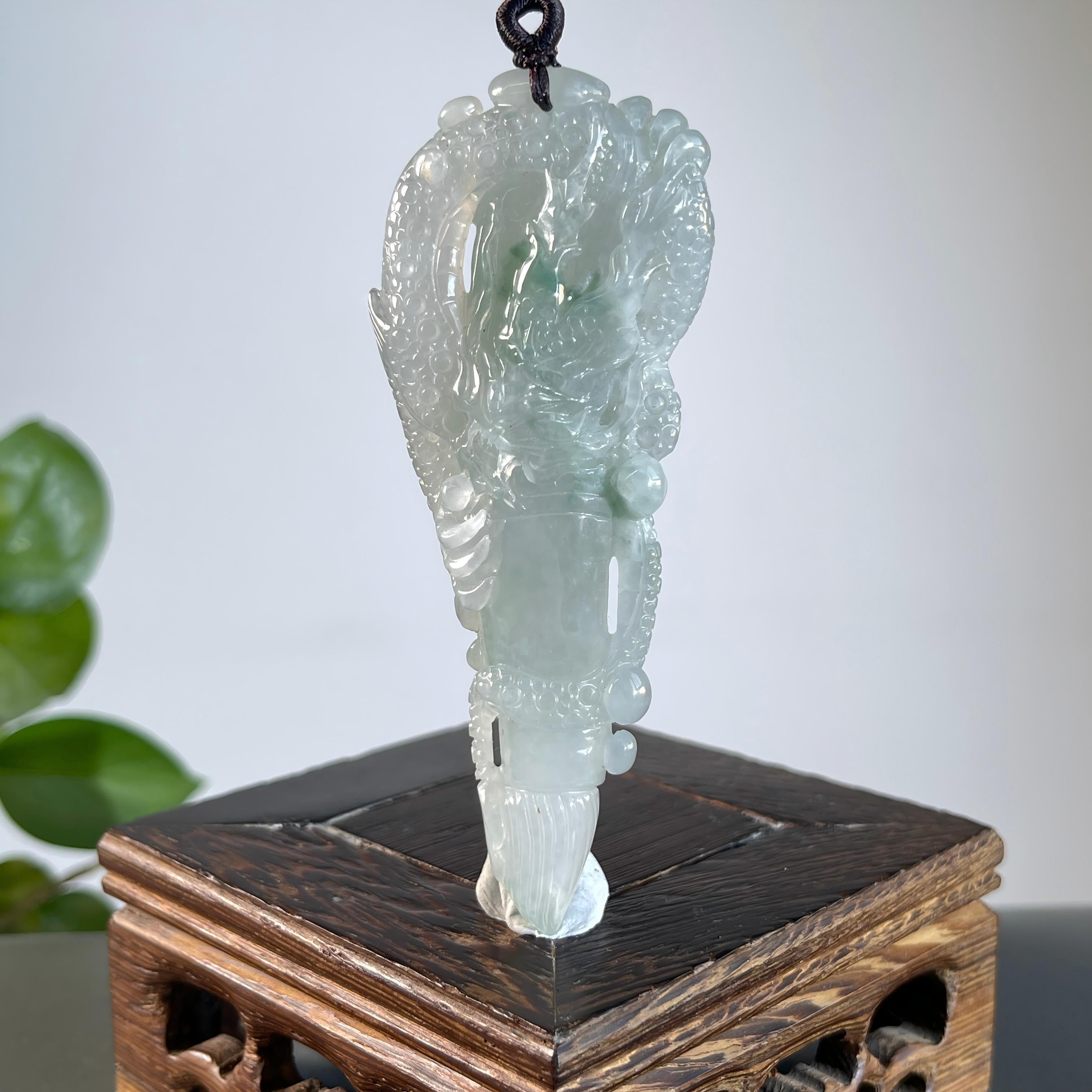 JXB18-90   天然缅甸翡翠A货  妙笔生花