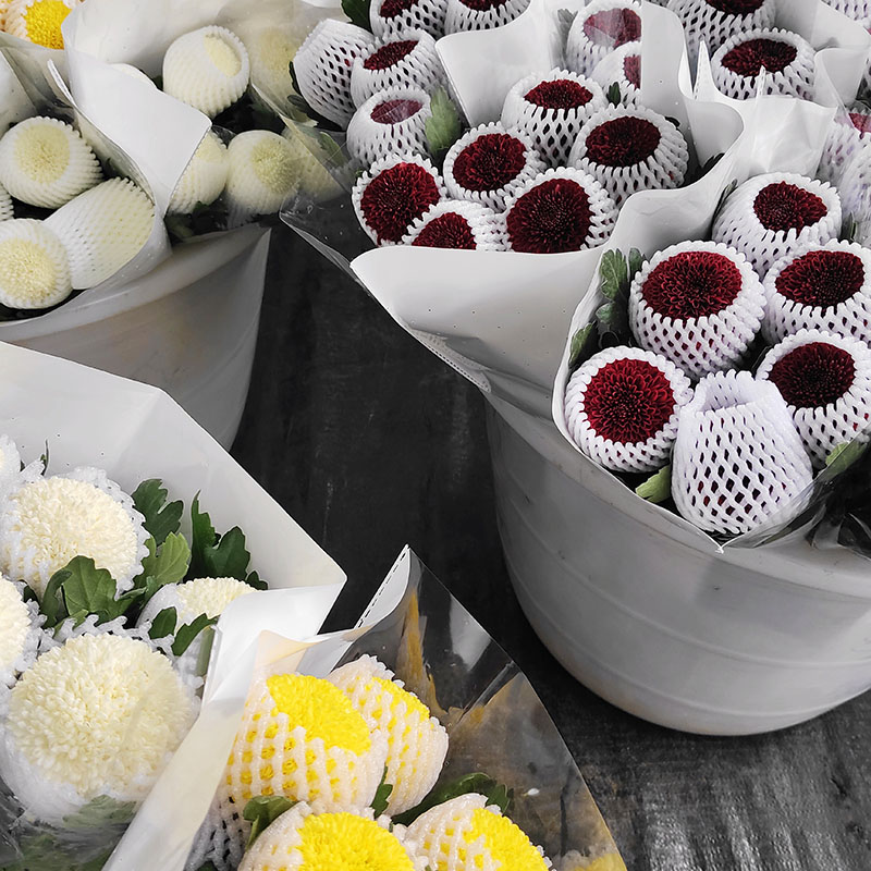 乒乓菊球型鲜花鲜切花客厅水养装饰插花送人云南昆明鲜花